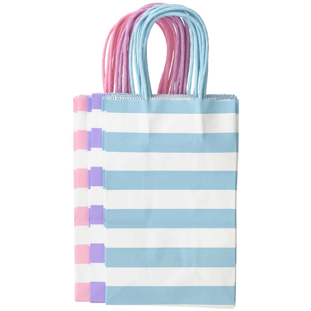 Pastel Stripe Value Pack Small Bags by Celebrate It&#x2122;